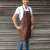 Hot SCANPAN Læderforklæde, mørkebrun, one size Darkbrown