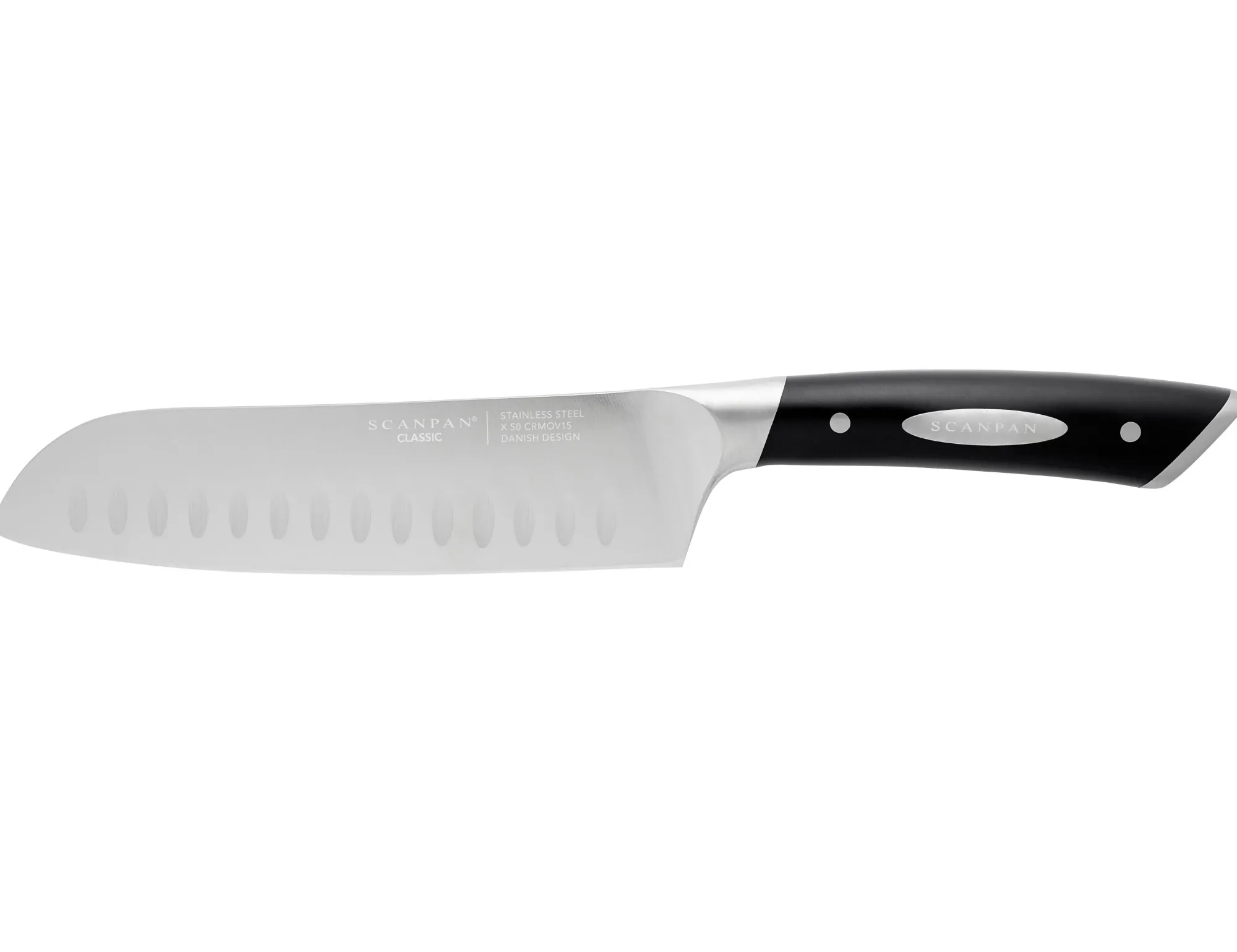 Online SCANPAN 18 cm santokukniv med luftskær - Classic