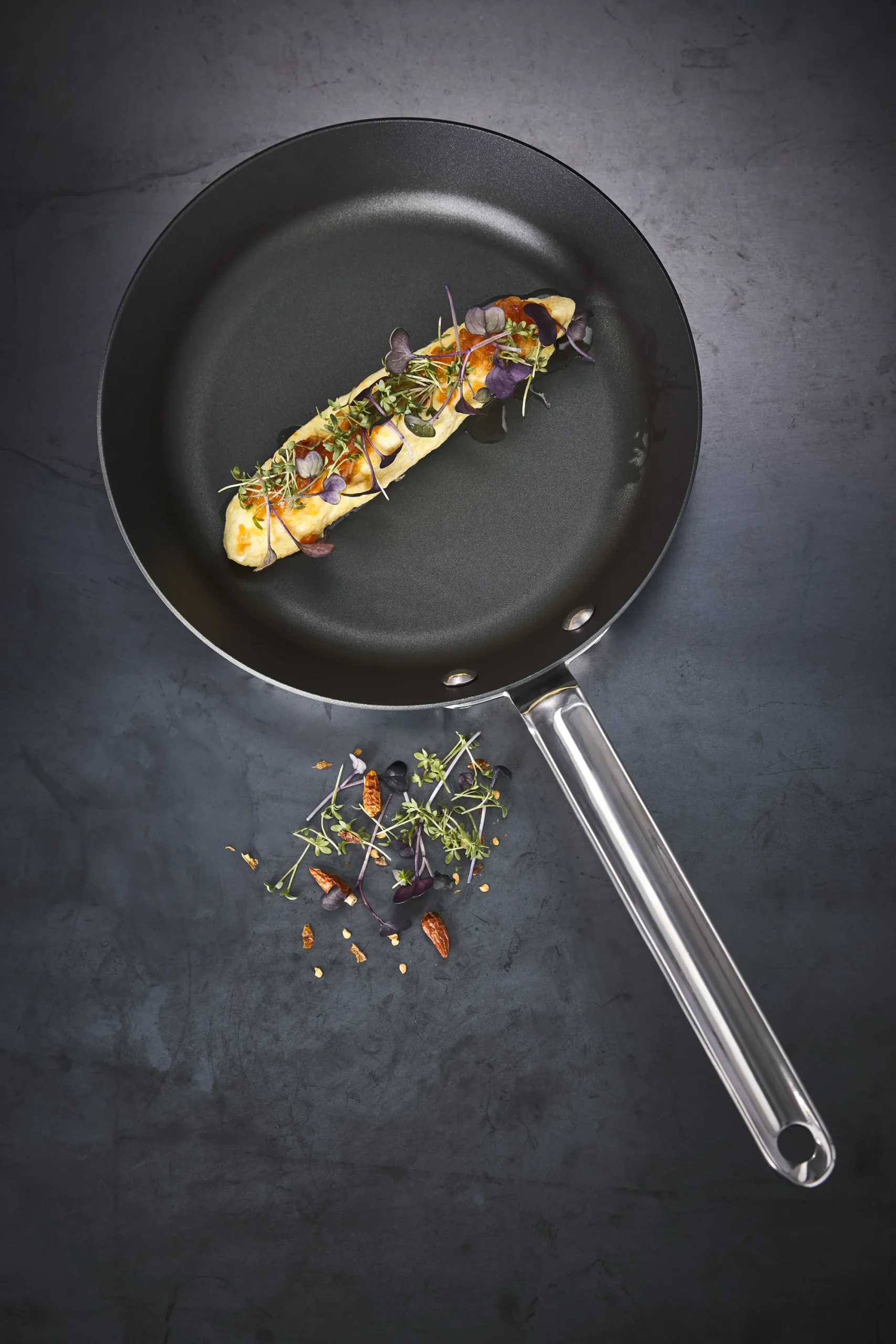Fashion SCANPAN 22 cm stegepande i omslag - Black Iron
