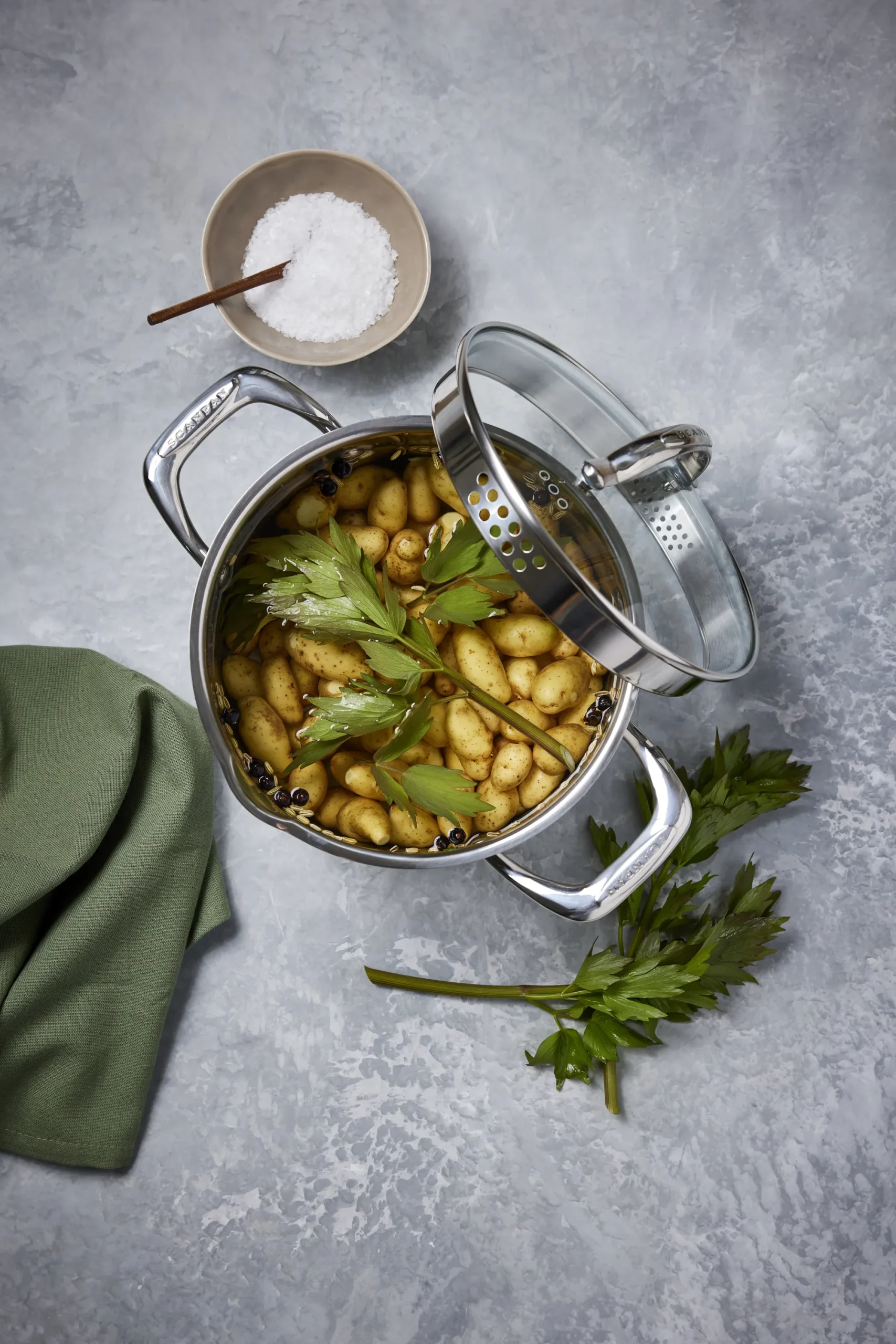 Fashion SCANPAN 3,4 l/20 cm gryde med låg - STS